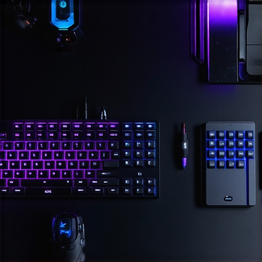 Optimized Left-Handed Macro Pad for Video Editors A macro pad and specialized keyboard used for professional video and photo editing.
