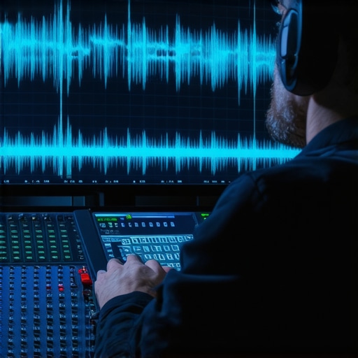 Close-up of a digital audio workstation showing a high-pass filter and frequency spectrum analyzer.