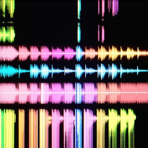 A professional video editing timeline with nested sequences and audio tracks displayed on a high-resolution monitor.