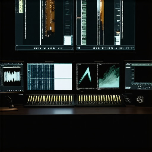 Professional video editing monitors showing a comparison between high-bitrate master footage and compressed streaming output.
