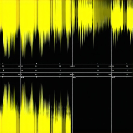 Close-up of audio waveforms in a DAW showing phase issues
