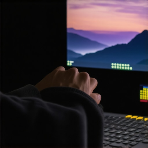 Editing low-light shadow details on a calibrated studio monitor