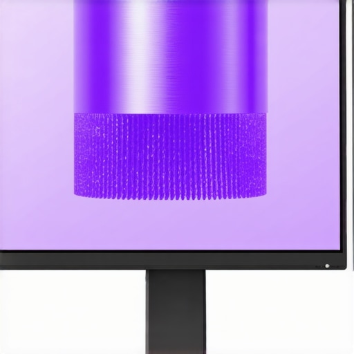 Close up of a photographer using a 10-bit monitor to correct chromatic aberration