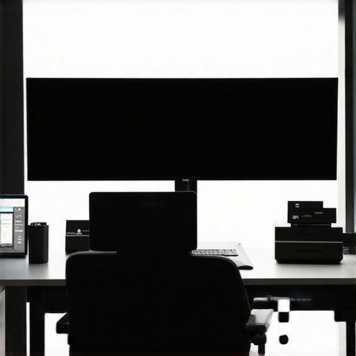 A technician using a hardware probe to calibrate a professional reference monitor for color accuracy in a post-production studio.