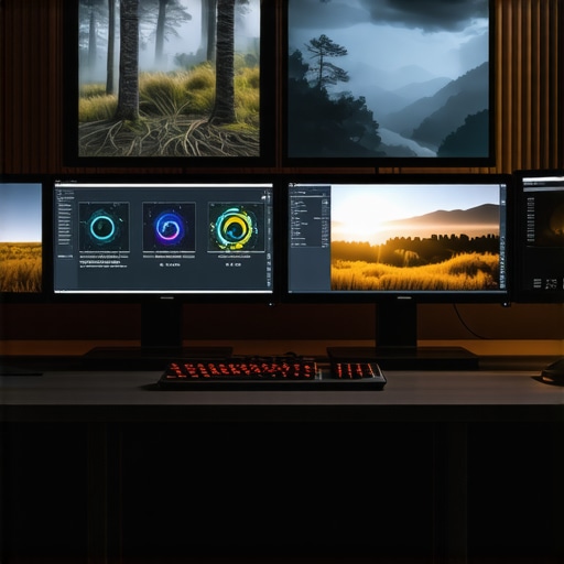 Close-up of a colorist's monitor showing the difference between RAW footage and a film-emulated grade.
