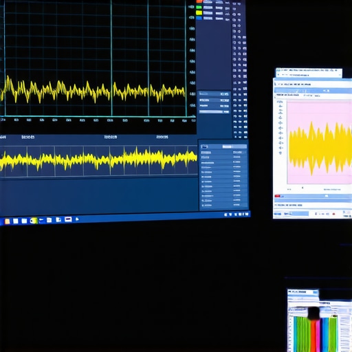 A professional color grading suite displaying a scene-referred node graph and vectorscope metrics