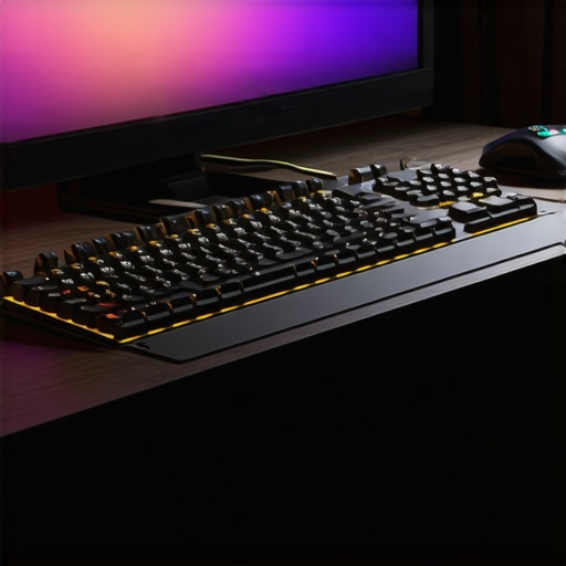 Close-up of a professional editing workspace showing a mechanical keyboard and color grading panel for improved workflow speed.