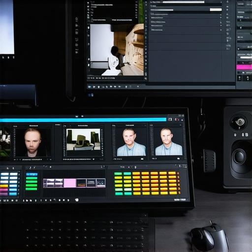 A high-end editing suite showing a vertical social media crop next to a cinematic widescreen timeline.