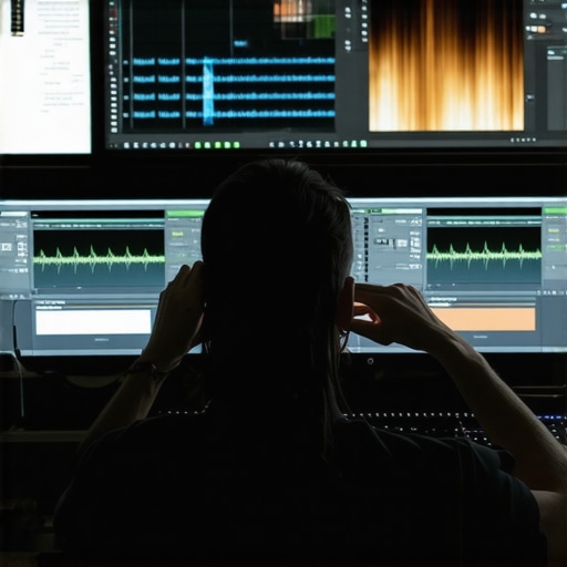 Close-up of a professional editing suite displaying motion curves and keyframes on a timeline for manual transitions.