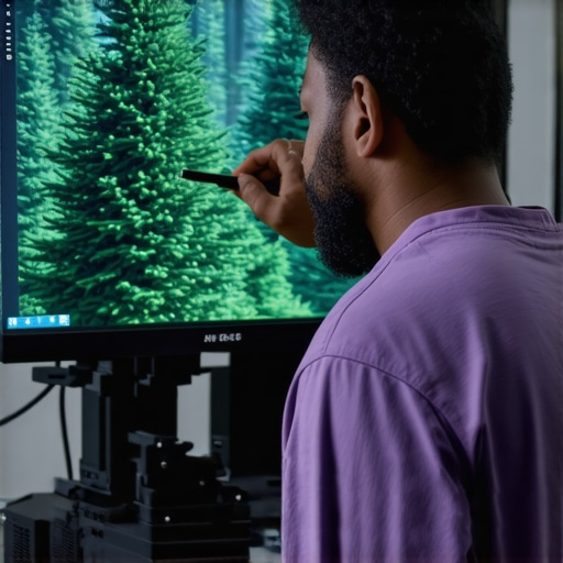 Close-up of a digital editing interface showing manual refinement of intricate forest masks for professional color grading.