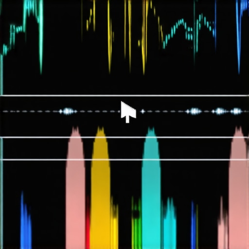 Sample Level Waveform Alignment in DAW Close up of digital audio workstation screen showing misaligned waveforms at the sample level for phase correction.