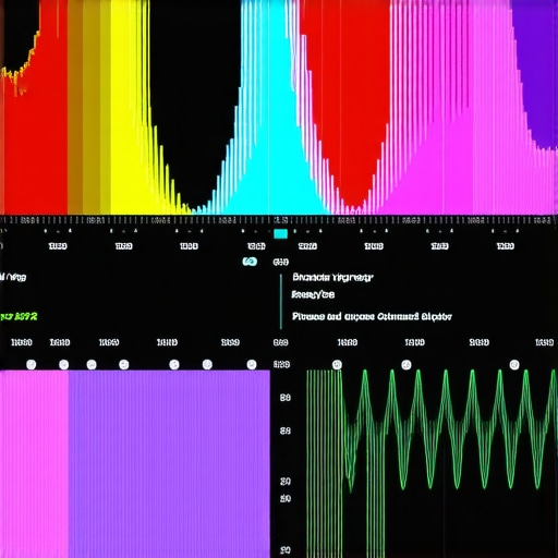 Spectral and Phase Analysis in Audio Mixing Close-up of a DAW screen showing spectral frequency and phase correlation tools for professional audio editing.