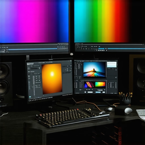 Split screen comparison of digital video before and after professional chromatic aberration removal using high-end software.