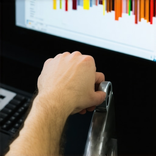 An editor using a high-precision aluminum shuttle controller for video editing.