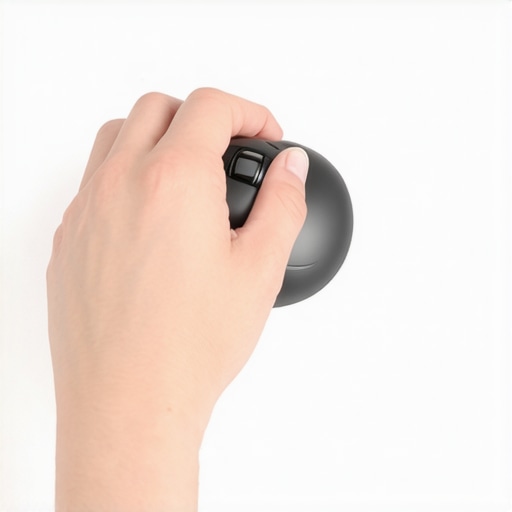 The specific mouse grip that prevents wrist strain while masking