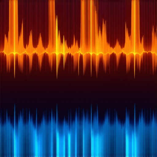 Professional audio editing software displaying spectral frequency separation for vocal de-essing.