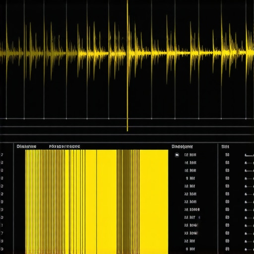 Visualizing Harmonic Saturation in Audio Post-Production A spectral frequency analyzer illustrating the harmonic density of a voiceover track against music.