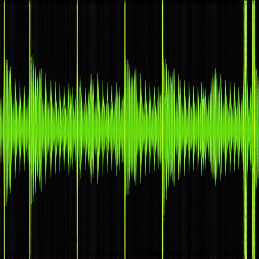 Close-up of a digital audio waveform showing phase issues and timing delays between two tracks.