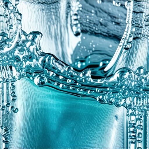 High-speed macro photography of a water splash showing digital artifacts and temporal flicker.