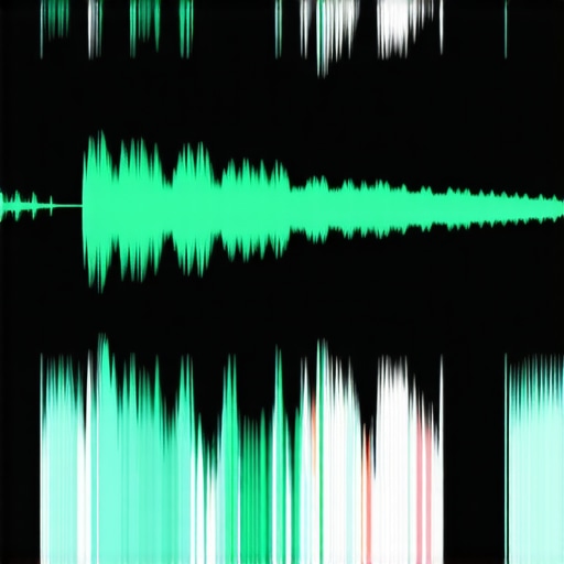 Close-up of video editing software displaying audio samples for precise manual synchronization.